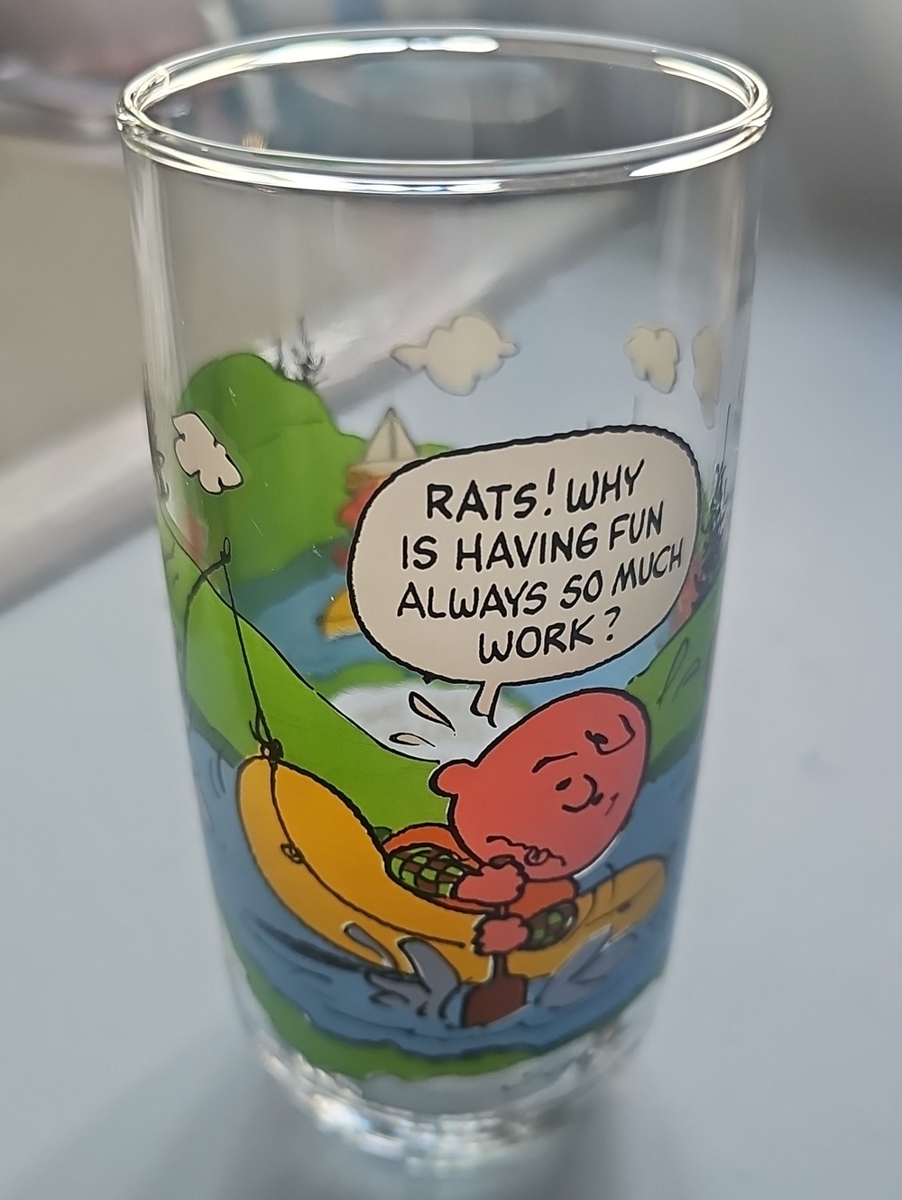 Camp Snoopy Vintage McDonalds Drinking Glass
